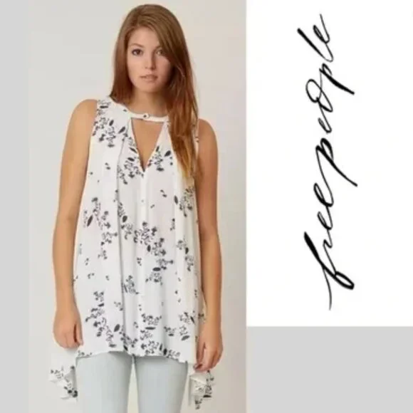 Free People - Sleeveless Tunic/Dress with Keyhole Front - Picture 3 of 8